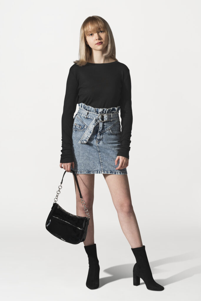 women fashion top and skirt